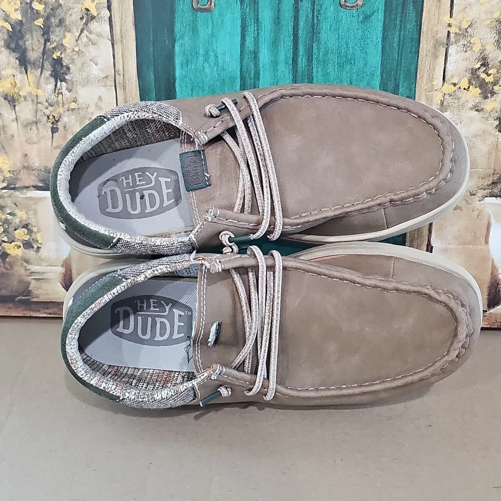 Hey Dude Shoes Paul Loafers Brown Men's US size 9